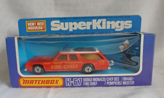 Picture of Matchbox Superkings K-67 Fire Chief Car Red