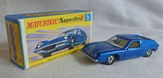 Picture of Matchbox Superfast MB5e Lotus Europa Blue G Box