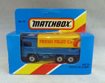 Picture of Lesney Matchbox Blue Box MB26g Volvo Tilt Lorry "Fresh Fruit"
