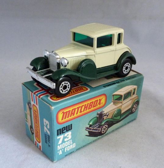 Picture of Matchbox Superfast MB73e Ford Model A Green/Cream
