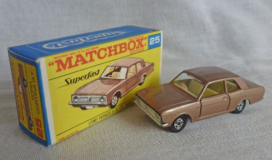 Picture of Matchbox Superfast MB25d Ford Cortina BROWN F Box