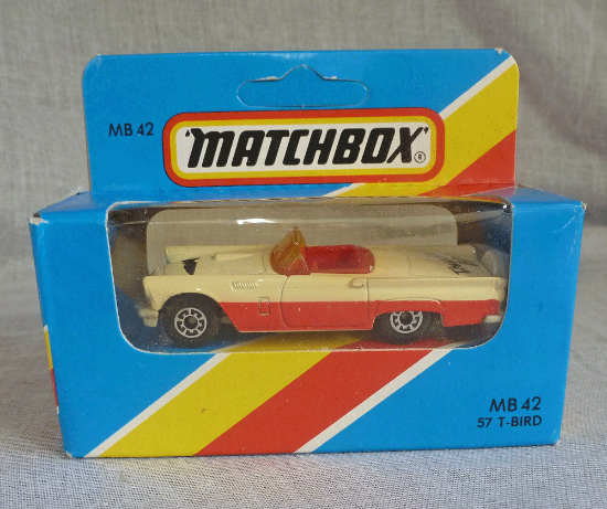 Picture of Matchbox Blue Box MB42 Ford Thunderbird Red/White