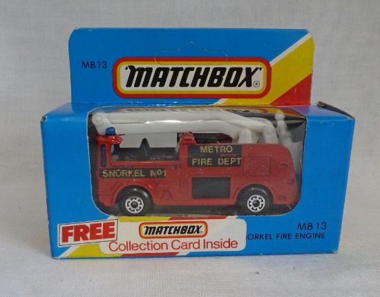 Picture of Matchbox Blue Box MB13 Snorkel Fire Engine "Metro Fire Dept" [B]
