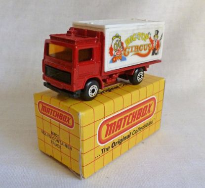 Picture of Matchbox Yellow Box MB23 [MB20] Volvo Container Truck "Big Top Circus"