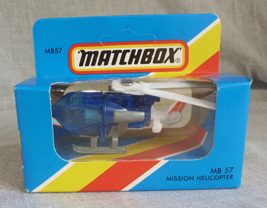 Picture of Matchbox Blue Box MB57 Mission Helicopter Blue