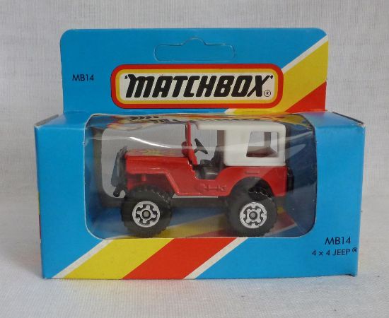 Picture of Matchbox Blue Box MB14 Jeep Eagle Red 