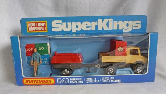 Picture of Matchbox Superkings K-30 Unimog & Compressor Tan