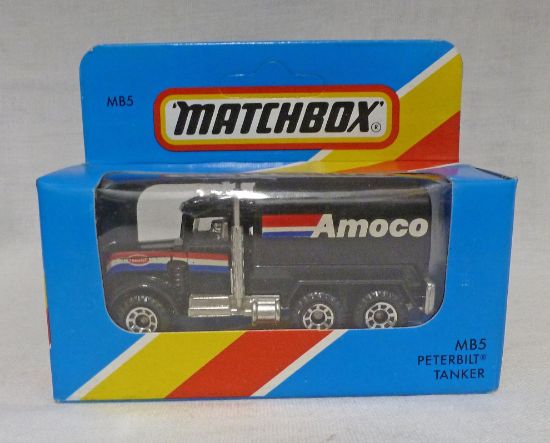 Picture of Matchbox Blue Box MB5 Peterbilt Tanker Black "Amoco"