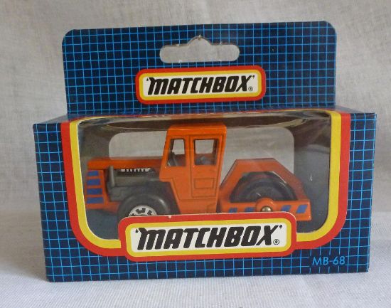 Picture of Matchbox Dark Blue Box MB68 Road Roller