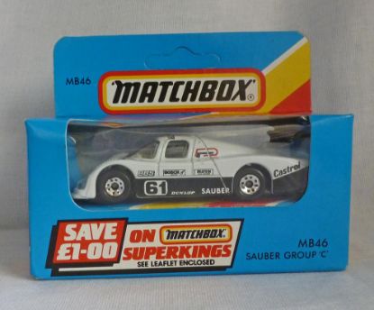 Picture of Matchbox Blue Box MB46 Sauber Group C White [D]