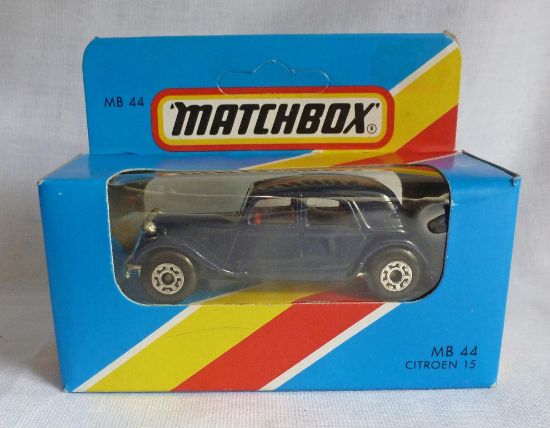 Picture of Matchbox Blue Box MB44 Citroen 15 Blue with Red Interior [A]