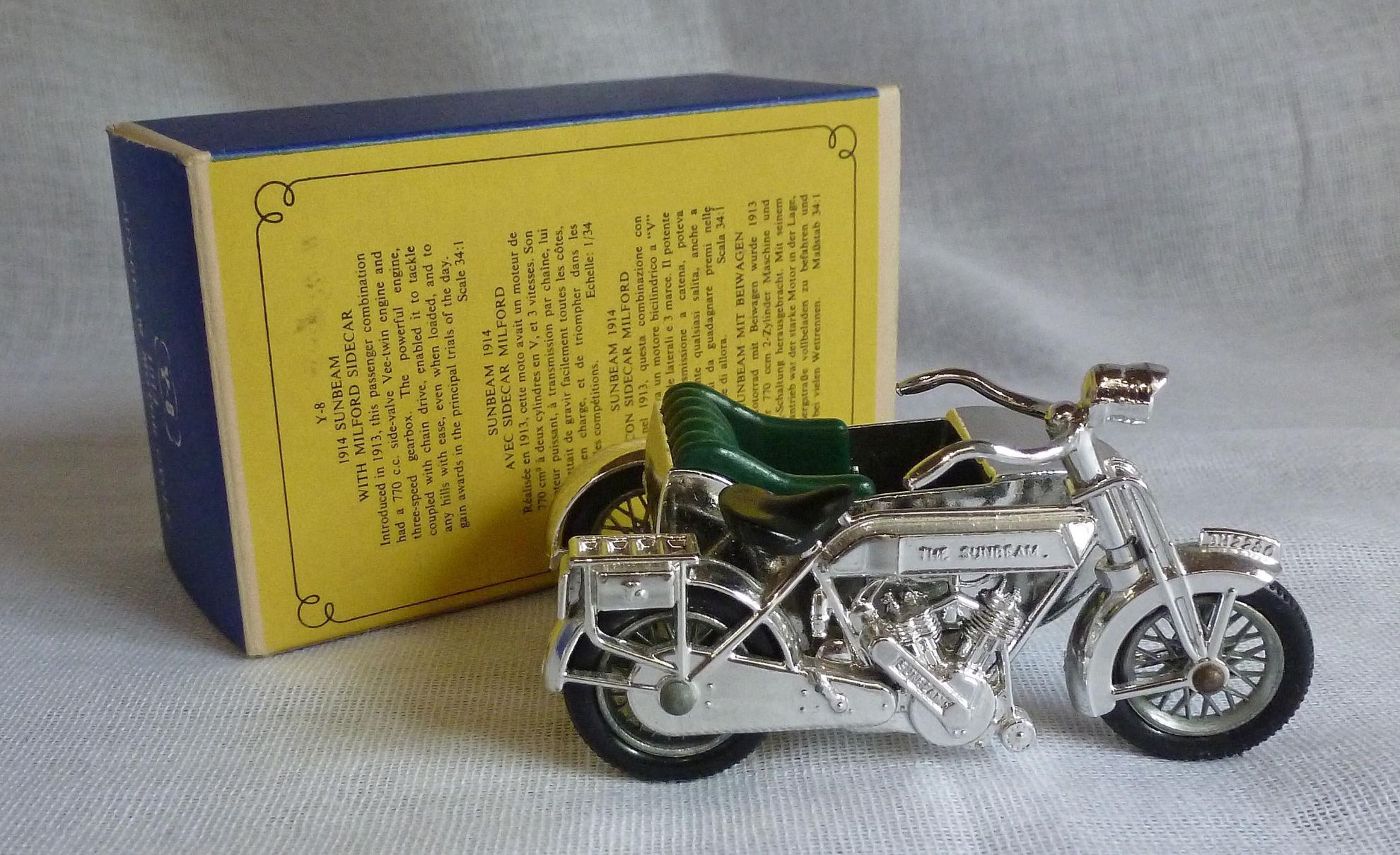 Rockertron Toys. Matchbox Models of Yesteryear Y-8b Sunbeam Motorcycle ...