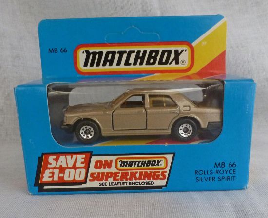 Picture of Matchbox Blue Box MB66 Rolls Royce Silver Spirit Metallic Tan [B]