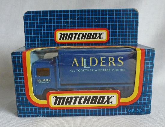 Picture of Matchbox Dark Blue Box MB20 Volvo Container Truck "Allders"