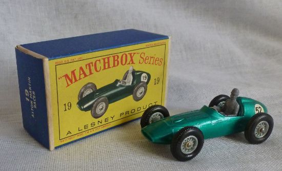 Picture of Matchbox Toys MB19c Aston Martin Racing Car with 52 Decals D Box