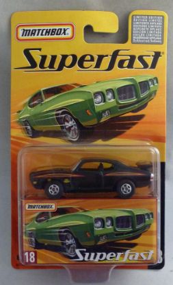 Picture of Matchbox Superfast MB18 1970 Pontiac GTO "The Judge" Black
