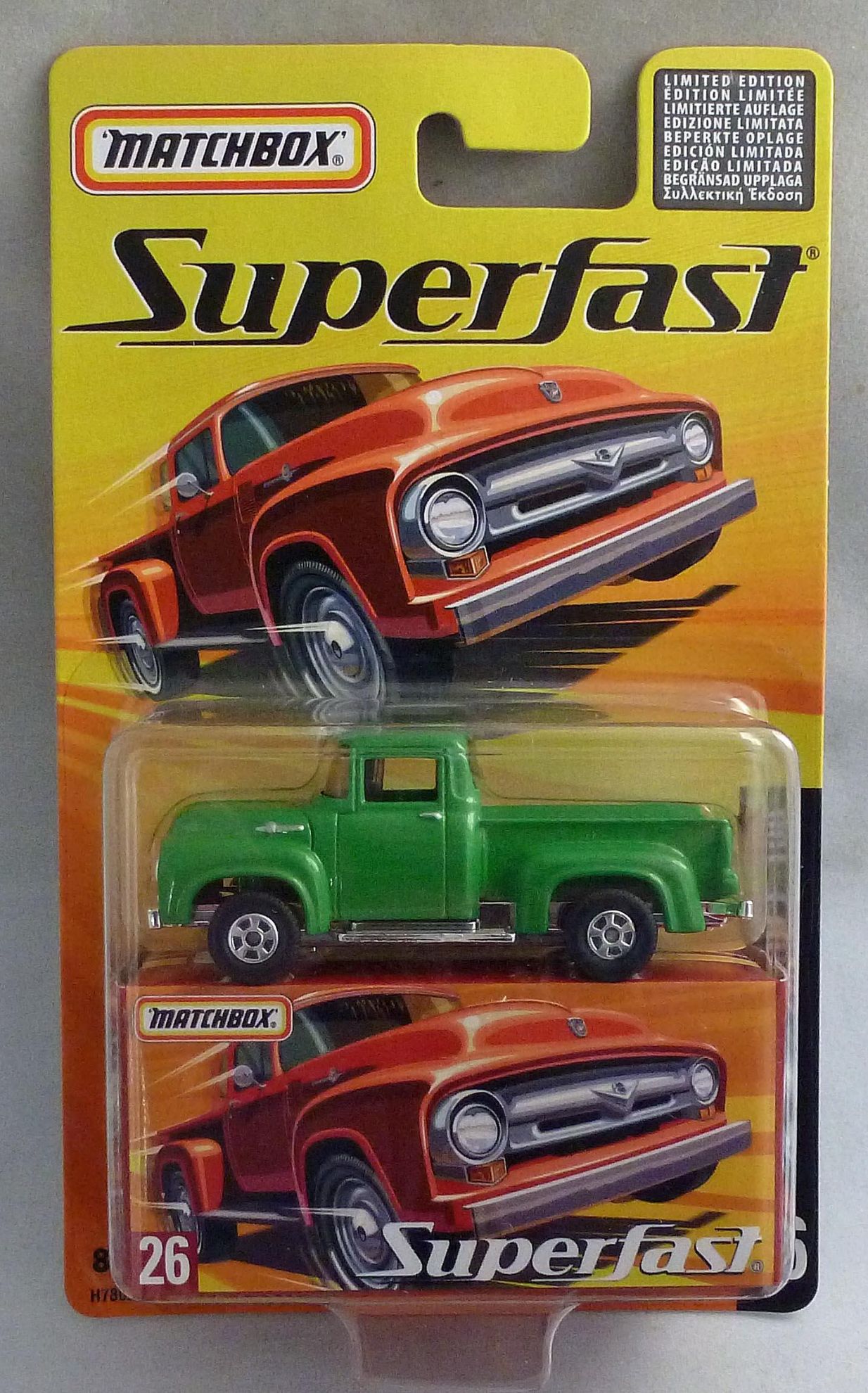 Matchbox Superfast MB26 1956 Ford F-100 Green