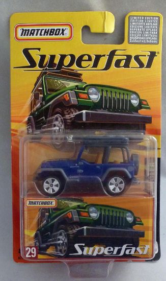 Picture of Matchbox Superfast MB29 Jeep Wrangler Blue
