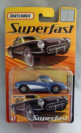 Picture of Matchbox Superfast MB47 1957 Corvette Metallic Blue