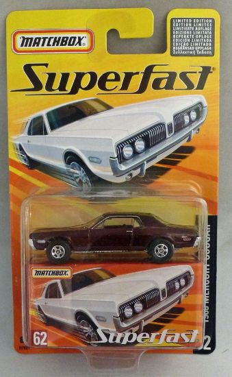 Picture of Matchbox Superfast MB62 1968 Mercury Cougar Metallic Maroon 