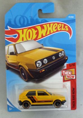 Picture of HotWheels Volkswagen Golf Mk2 Yellow "Then and Now"