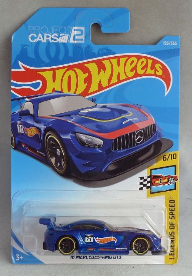 Picture of HotWheels '16 Mercedes AMG GT3 Blue "Legends of Speed" 6/10