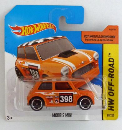 Picture of HotWheels Morris Mini Orange "HW Off-Road" Short Card