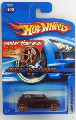 Picture of HotWheels 2001 Mini Cooper Black "Faster Than Ever"