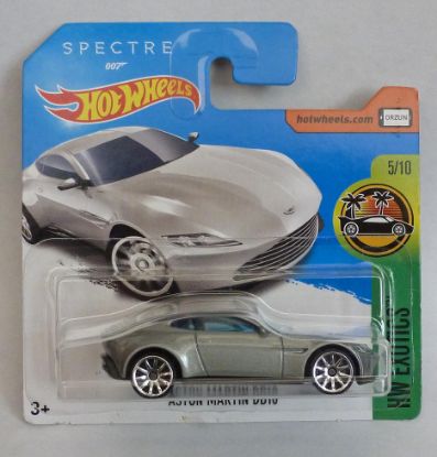 Picture of HotWheels 007 James Bond Aston Martin DB10 SPECTRE "HW Exotics" Short Card 5/10