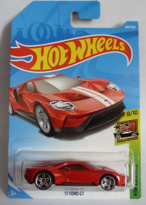 Picture of HotWheels '17 Ford GT Red "HW Exotics" Long Card