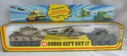 Picture of Corgi Toys Gift Set 17 Tiger Tank Bell Helicopter & Saladin
