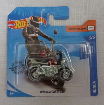 Picture of HotWheels Honda Monkey Bike Z50 "Honda" 3/5 Red Short Card