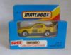 Picture of Matchbox Blue Box MB12 Pontiac Firebird Racer Yellow with Chrome 8 Dot Wheels