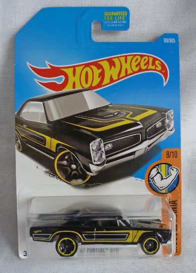 Picture of HotWheels '67 Pontiac GTO Black "Muscle Mania"