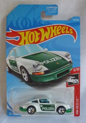 Picture of HotWheels '71 Porsche 911 Polizei "HW Rescue" Long Card