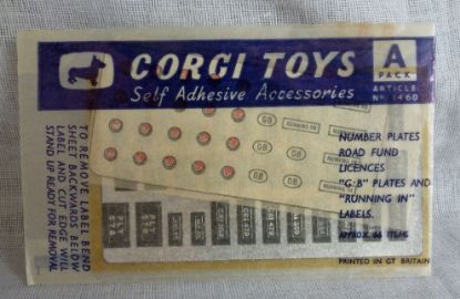 Picture of Corgi Toys 1460 A Pack Self Adhesive Accessories [C]