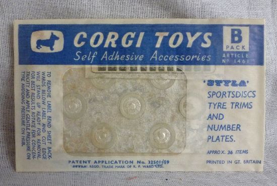 Picture of Corgi Toys 1461 B Pack Self Adhesive Accessories