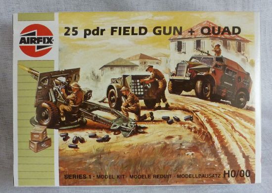 Picture of Airfix Series 1 25 Pounder Field Gun & Quad Set 01305