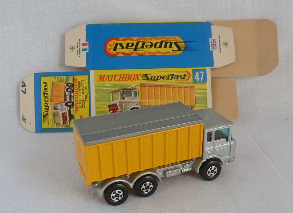 Rockertron Toys Matchbox Superfast Mb C Daf Tipper Truck With Mint Unfolded Box