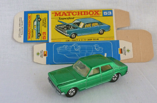 MATCHBOX 1970 Superfast FORD ZODIAC 53A 【最安の新品】 - nexflex