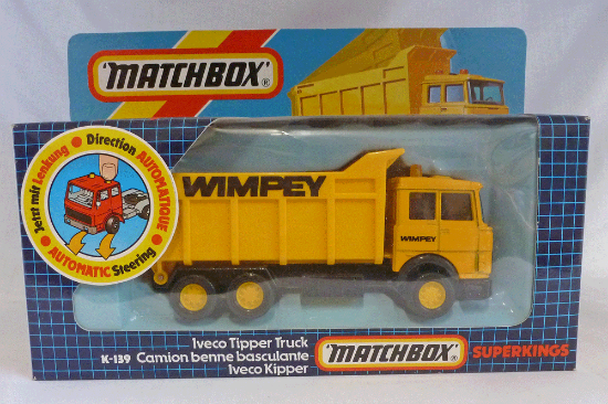 Picture of Matchbox SuperKings K-139 Iveco Tipper Truck "Wimpey" Yellow