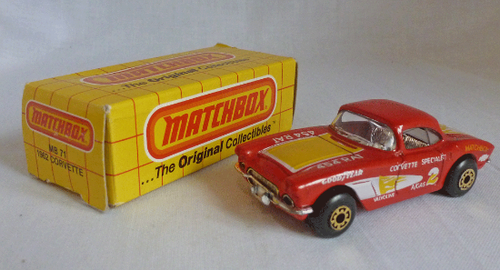 Picture of Matchbox Yellow Box MB71 1962 Corvette Red