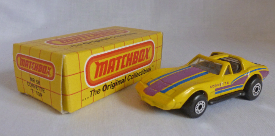 Picture of Matchbox Yellow Box MB58 Corvette Stingray T-Roof Yellow
