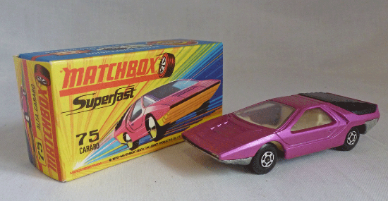 Picture of Matchbox Superfast MB75c Alfa Carabo with UNPAINTED Base