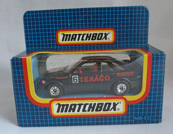 Picture of Matchbox Dark Blue Box MB55 Ford Sierra XR4i Black "Texaco"