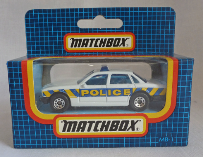 Picture of Matchbox Dark Blue Box MB1 Jaguar XJ6 Police Car