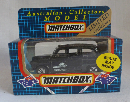 Picture of Matchbox Dark Blue Box MB4 London Taxi with Route Map