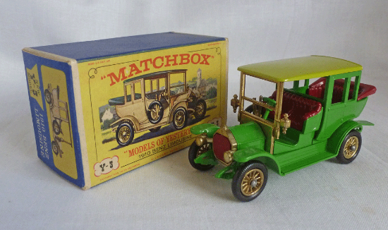 Picture of Matchbox Models of Yesteryear Y-3b 1910 Benz Limousine Green E1 Box