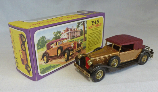 Picture of Matchbox Models of Yesteryear Y-15b Packard Victoria Brown/Gold FG Box