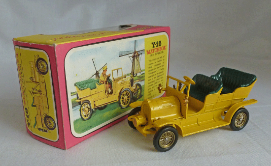 Picture of Matchbox Models of Yesteryear Y-16a 1904 Spyker Dark Yellow F Box